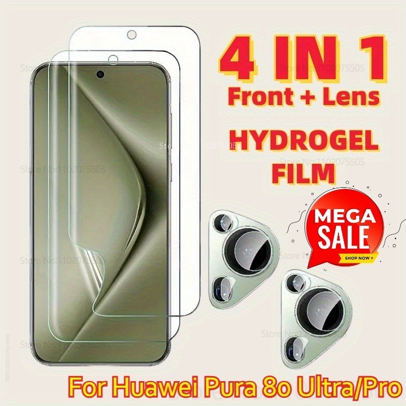 Photography Kit Huawei Pura 80 Ultra - [4-in-1] 2 Stück HD Anti-Scratch Hydrogel