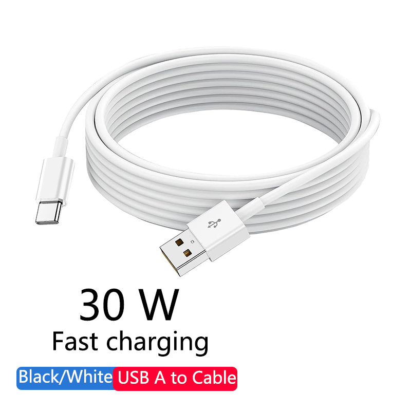 Photography Date - 30W USB-A-auf-Typ-C-Kabel, Datenkabel, schnelles Ladekabel für