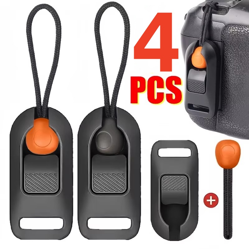 Camera Wrist Strap - 1-4 Stück Schnellverschluss-Verbinder-Set mit Anti-Verlust-Schlaufe für