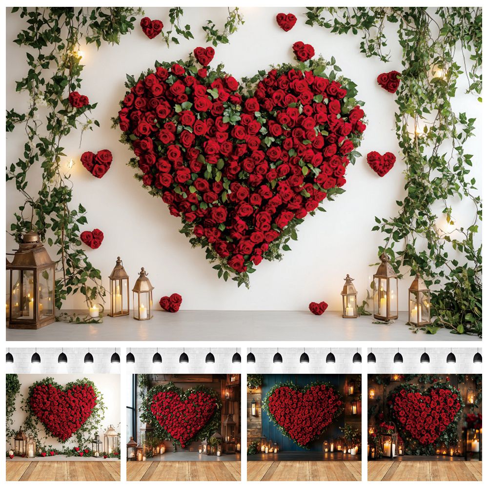 Photography Date - Valentinstag-Hintergrund, große Rose, Liebe, Herz, Innenraum,