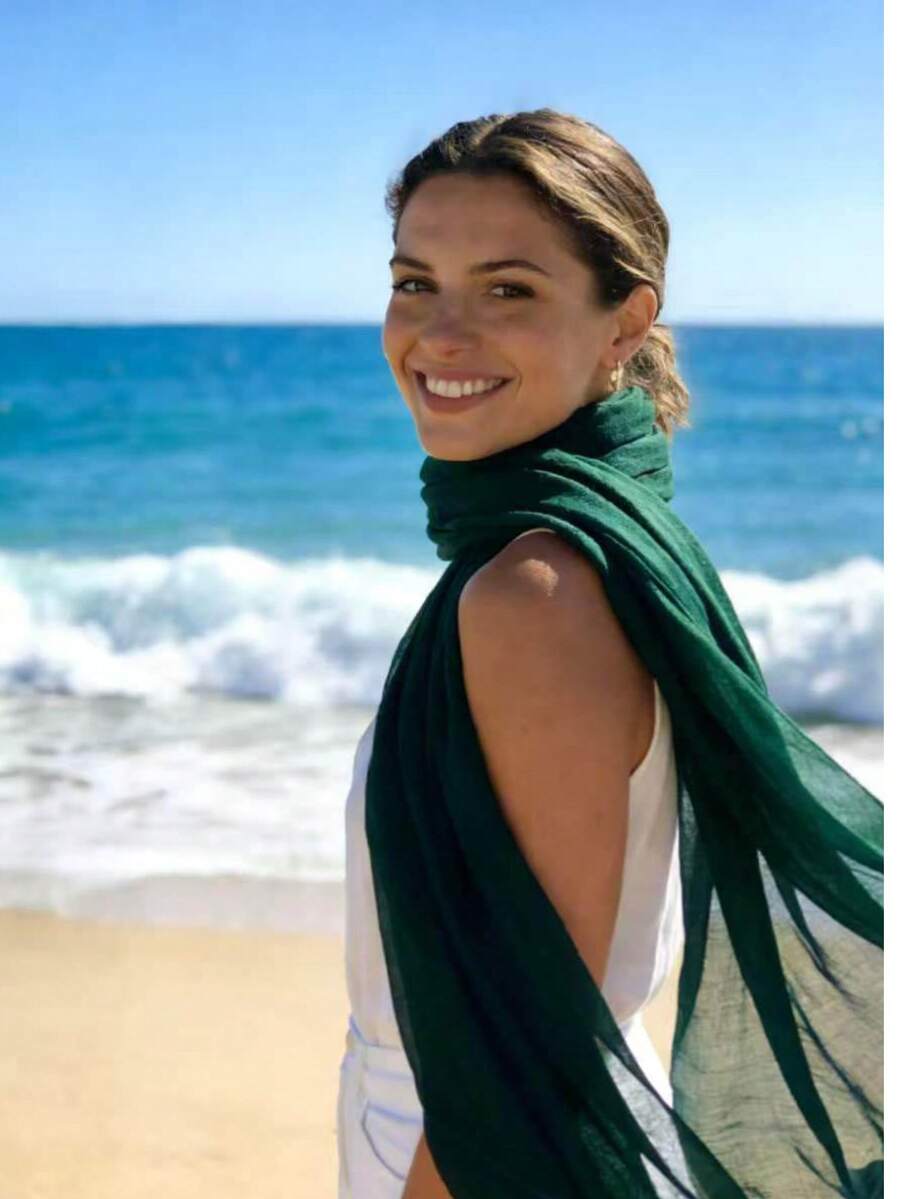 Photography Bali - Leichter Bali-Chiffon Einfarbiger Lässiger Polyester-Schal Dünner