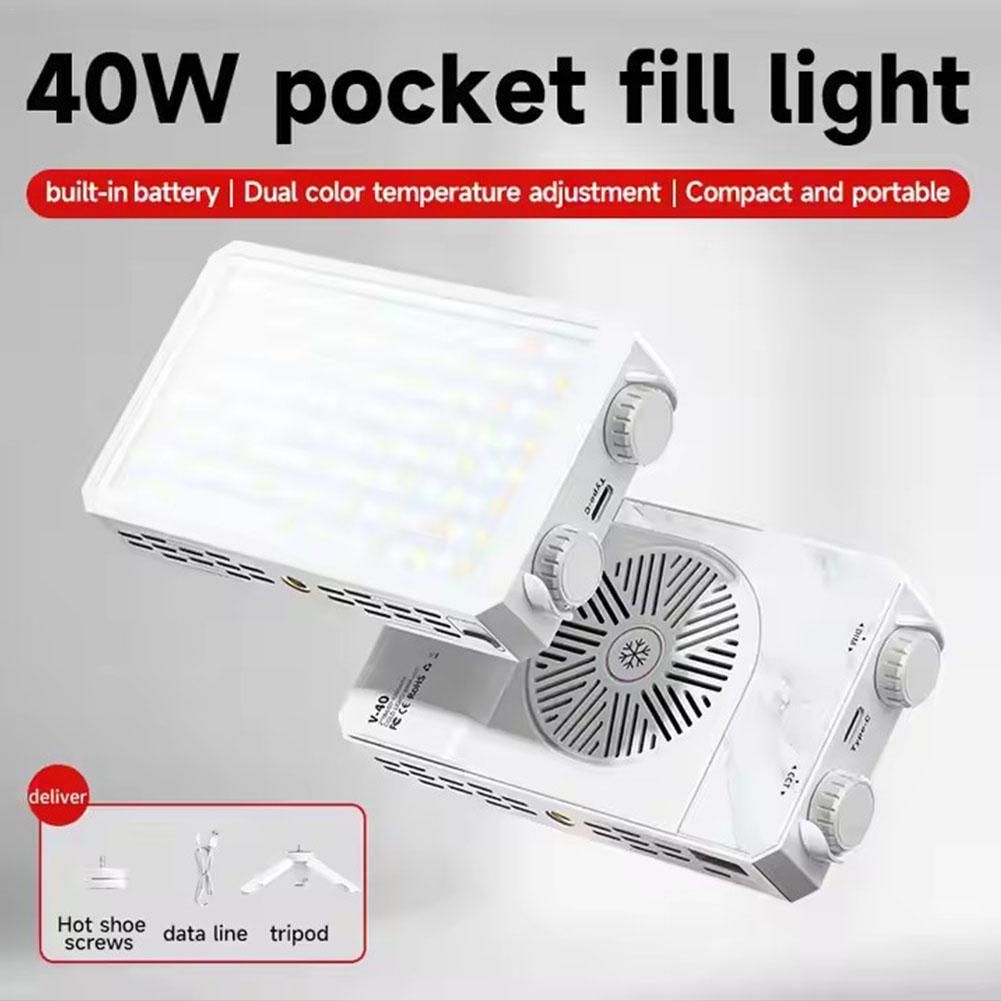 Photography Videos - Anpassbare 40W LED-Kameralampe 2500K-9000K Bi-Color 3000mAh