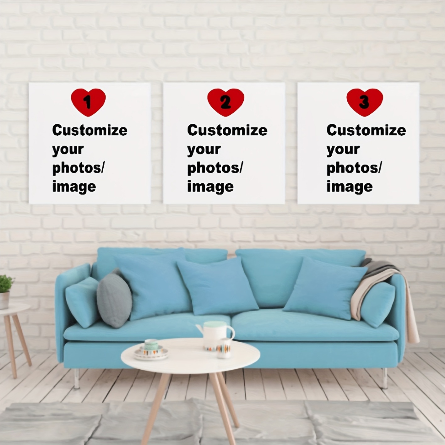 Photography Kit - 3 teile/satz Benutzerdefinierte Quadratische Leinwand Poster