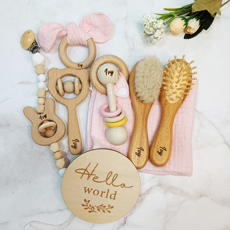 Photography Day - 8-teiliges individuelles Namens-Badespielzeug für Neugeborene, Geschenkset