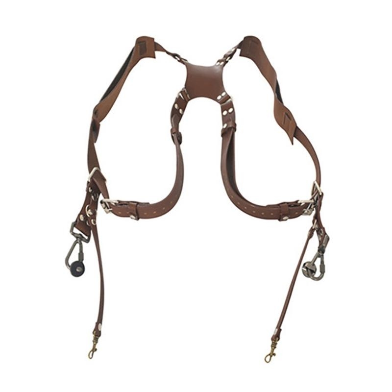 Camera Strap Leather - 652F Kamera-Schultergurt, verstellbarer Doppel-Schultergurt aus Leder