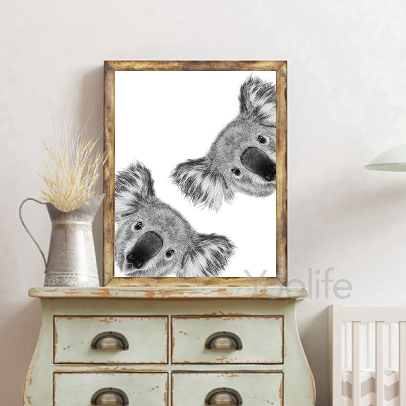 Koala-Druck, Schwarz-Weiß-Bild – Photography Zoo Bewertung und Preis