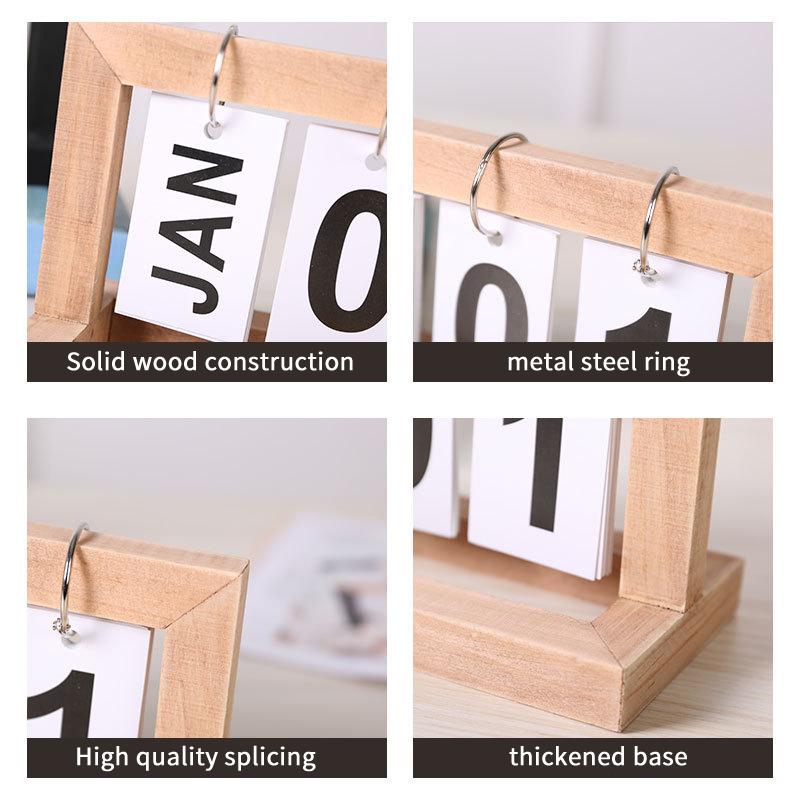 Holz-Ewiger Kalender mit Umblä – Photography Date Bewertung und Preis