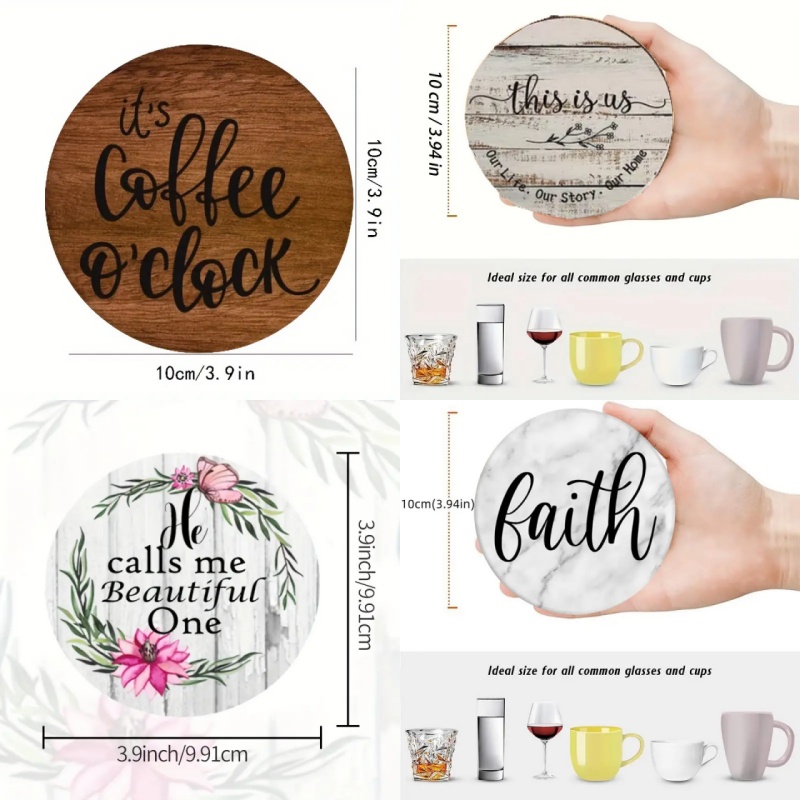 6 Stück runde, inspirierende,  – Photography Desk Bewertung und Preis