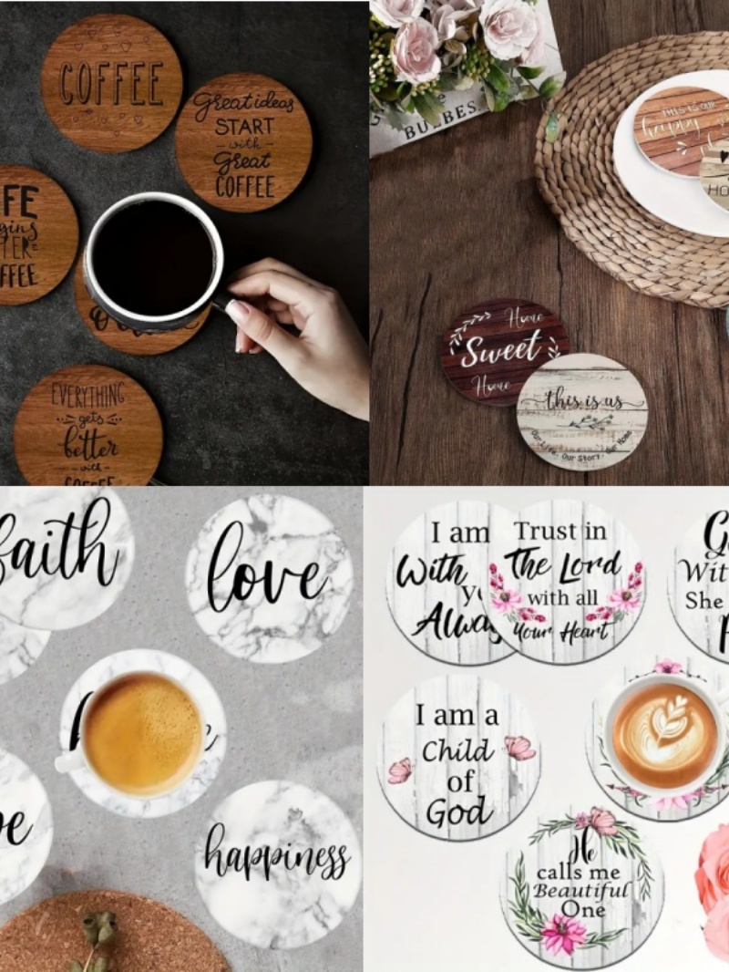 6 Stück runde, inspirierende,  – Photography Desk Bewertung und Preis