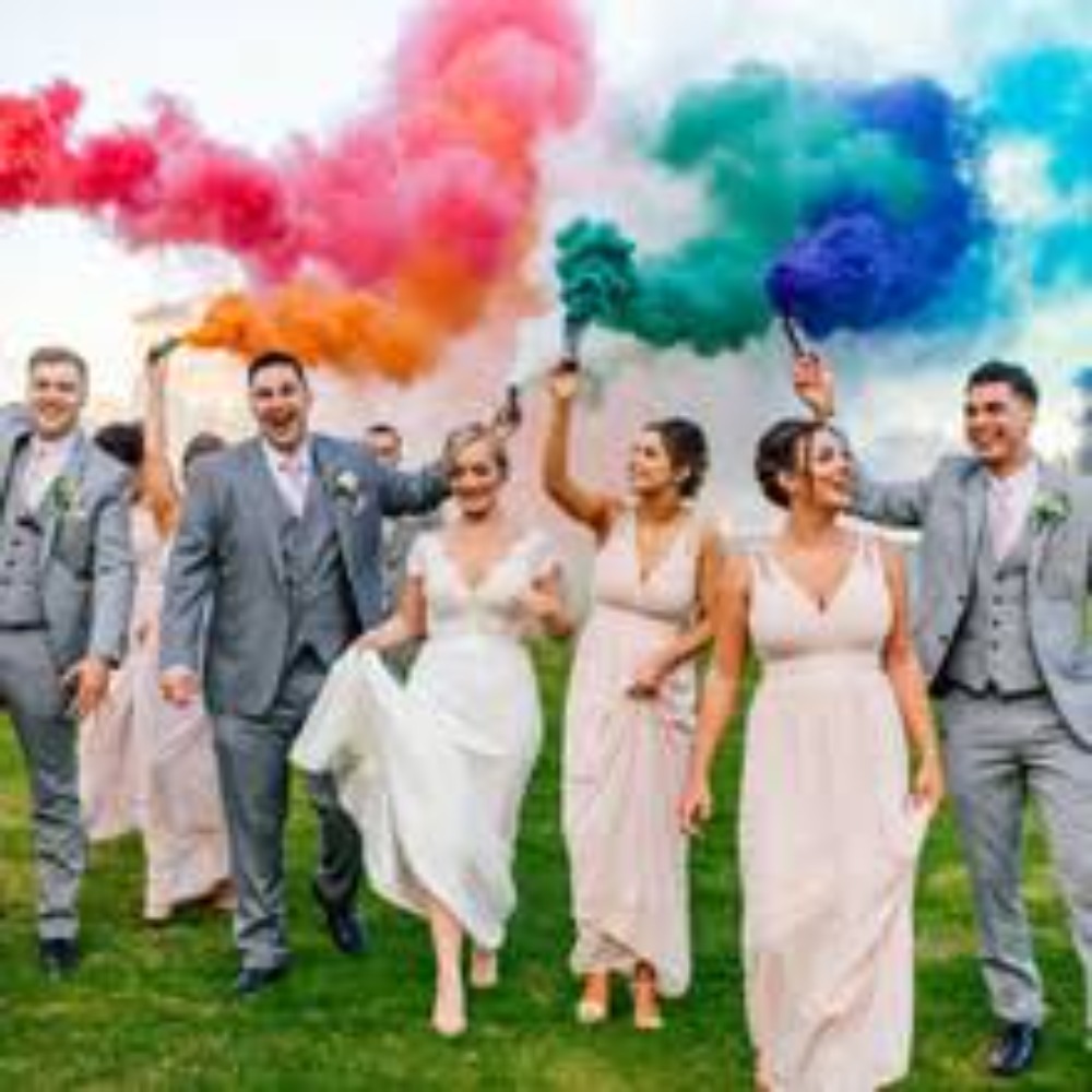 Bunte Handheld Raucht Hochzeit – Photography Day Bewertung und Preis